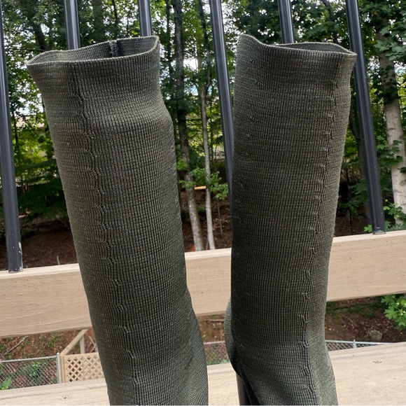 Yeezy Season 2 Knit Sock Ankle Military Boots in Dark Olive size 39 - Picture 8 of 16
